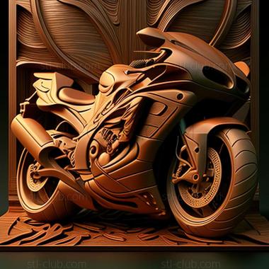 3D модель Kawasaki ZZR1100 (STL)